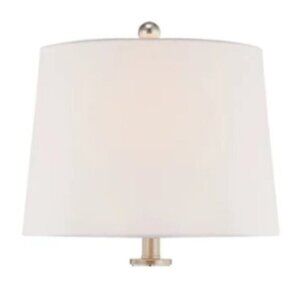 NWT White Linen Fabric Drum Lamp Shade 10x14